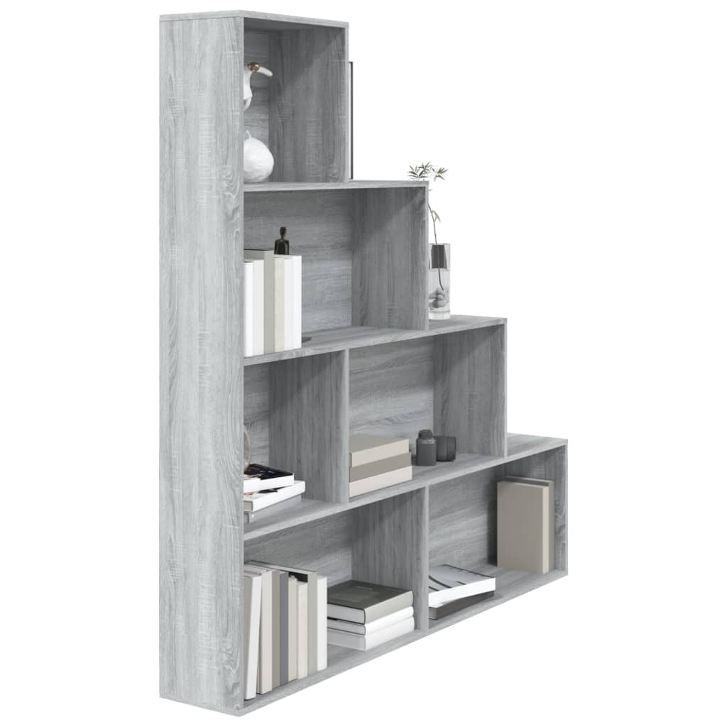 Armoire à livres Sonoma gris 155x24x160 cm - vidaXL