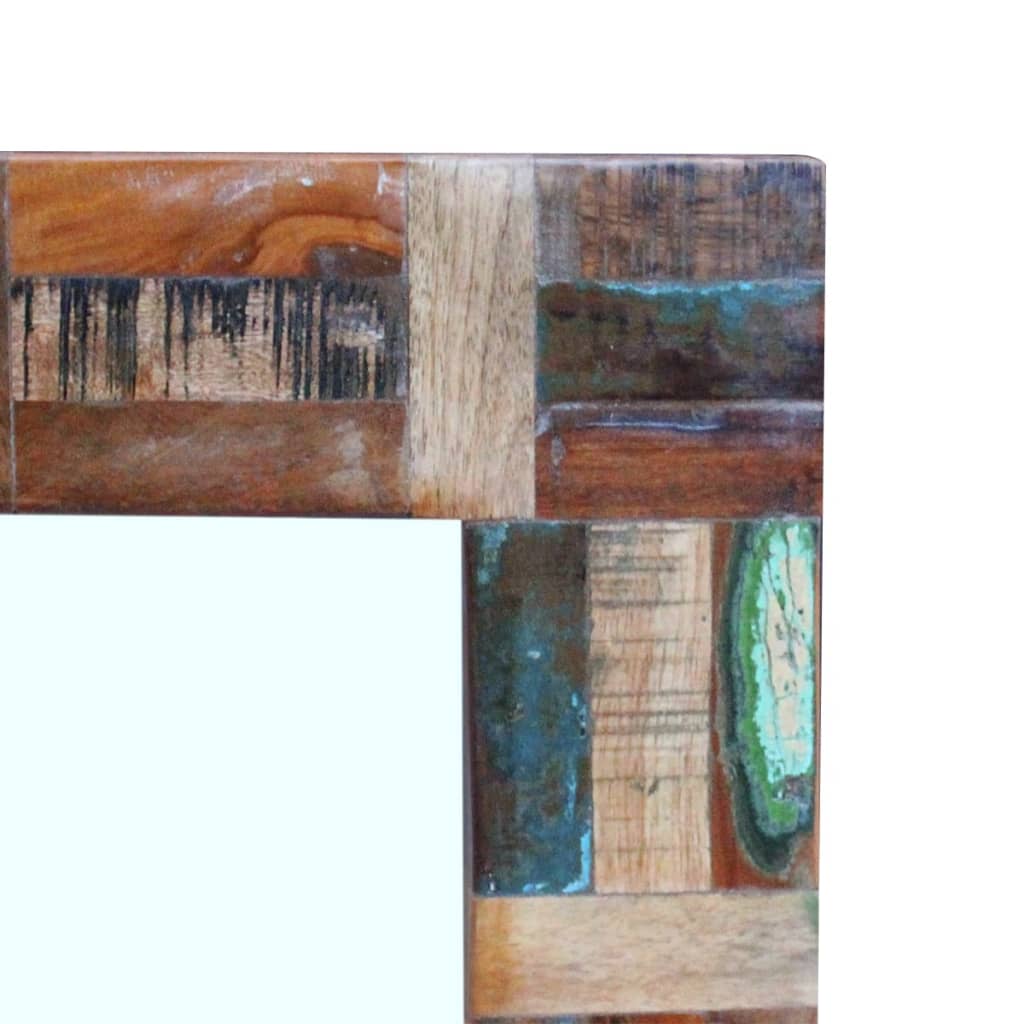vidaXL Miroir Bois de récupération massif 80x50 cm