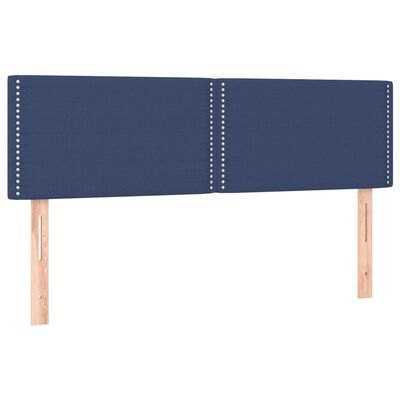 vidaXL Têtes de lit 2 pcs Bleu foncé 72x5x78/88 cm Velours