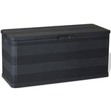 vidaXL Boîte de rangement de jardin noir 117x45x56 cm