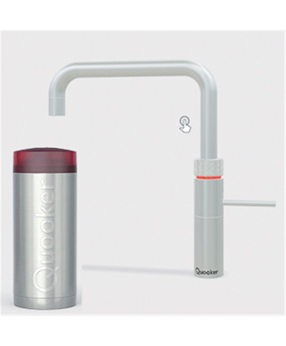 NEUF - Quooker 22+FSRVS Réservoir COMBI+ et robinet eau bouillante Fusion Square acier inoxydable