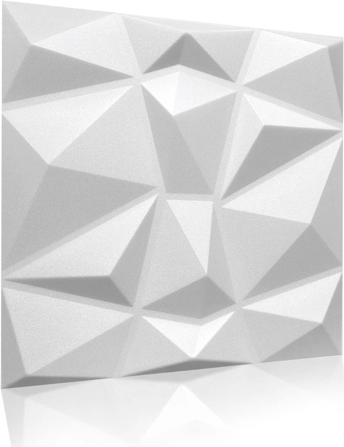 vidaXL Panneaux muraux 48 Pièces blanc 50x50 cm XPS 12 m² améthyste