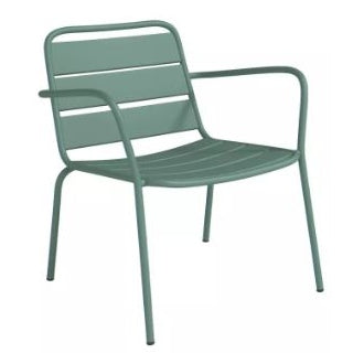 Fauteuil de jardin empilable en métal - Vert amande - MIRMANDE de MYLIA - 2