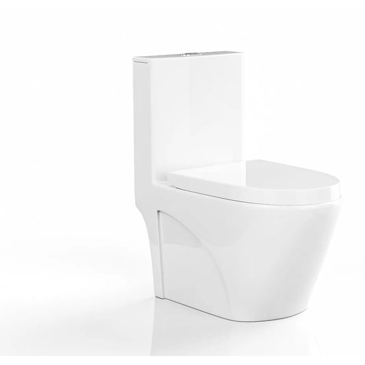WC à poser blanc en céramique - NAGILAM