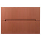 Meuble sous vasque suspendu strié terracotta - 80 cm - PAVANI