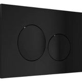 NEUF - Plaque de déclenchement pour WC avec double touche - Noir - OPULUS