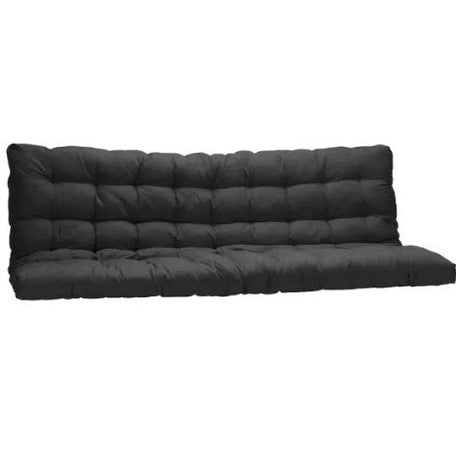 Futon 135 x 190 cm spécial banquette-lit ép.10cm - Noir et Rouge - MODULO