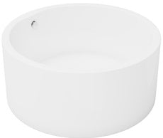 Baignoire îlot ronde - 165L - 130 x 130 x 58 cm - Blanche - Acrylique - LAGUNO