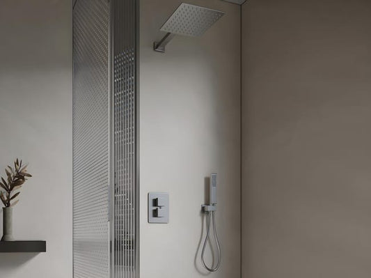 Ensemble de douche encastrable avec mitigeur mécanique - Couleur nickel brossé - TOCANTIS