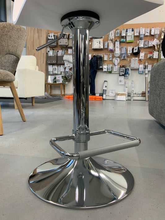 Chaise de bar Lemon, tabouret réglable pour comptoir ou table haute - blanc ou noir - bois
