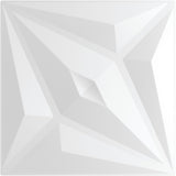 Panneaux muraux 3D en mousse XPS blancs avec motif géométrique ou « étoile » (modèle Gwiazda Biała)