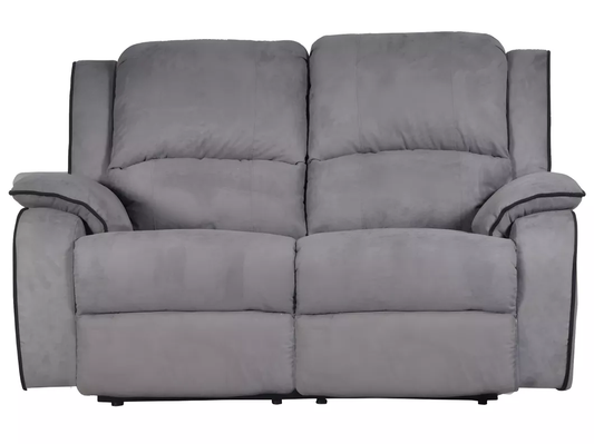 Canapé 2 places relax en microfibre HERNANI - Gris