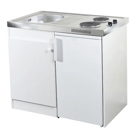 Kitchenette electrique blanc Spring H.92.5 x l.100 x P.60 cm