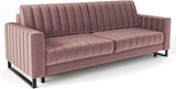 Siblo Canape Lit 3 Places - Mono 3 Collection Meubles de Salon - Confortable Canapé Convertible - Canapé 3 Places - Rose - 234x96x86 cm
