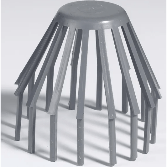 Crapaudine gris pvc D.100mm