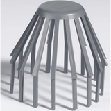 Crapaudine gris pvc D.100mm