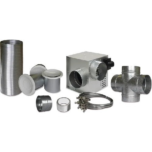 Kit de distribution d'air chaud DMO, débit de 400 m3/h, 3 bouches d'air