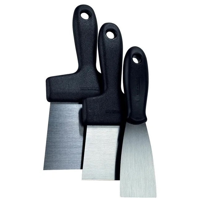 Lot de 3 couteaux à enduire acier NESPOLI