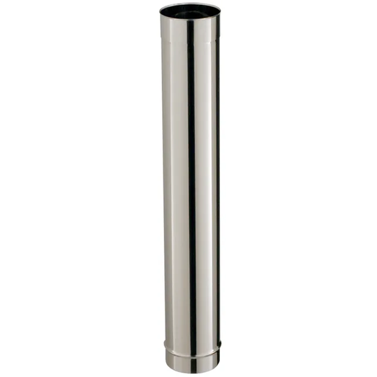 Tuyau inox de raccordement POUJOULAT, diam. 150 mm 100 cm
