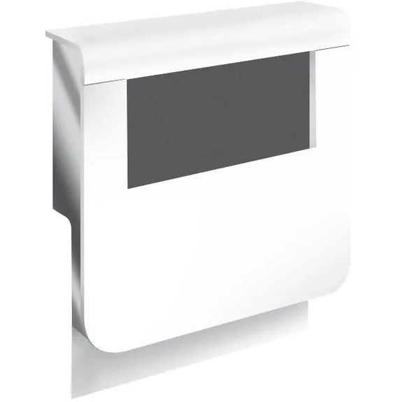 Adaptateur blanc pour plinthe, H. 22 x P.17 cm