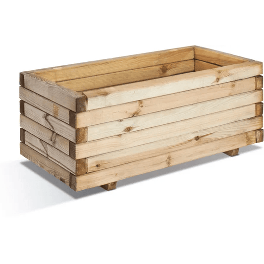Bac Stockholm rectangle en pin traité, CERLAND L.80 x l.40 x H.33 cm