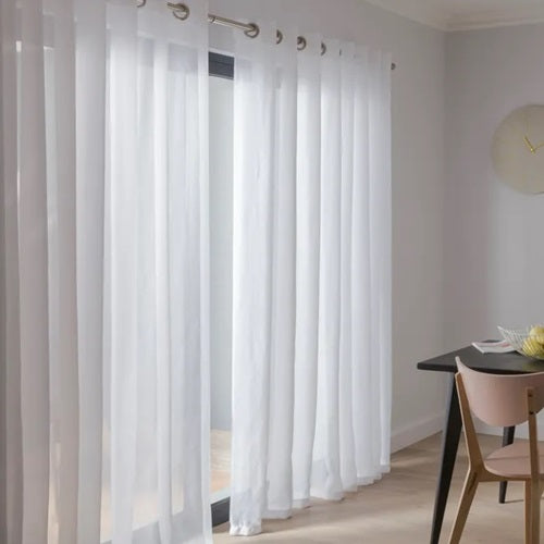 Voilage tamisant, Chic, blanc H.240 x l.145 cm