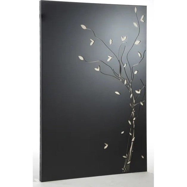 Plaque de protection murale noir sablé DEVAUX Végétal, l.80 cm x H.120 cm