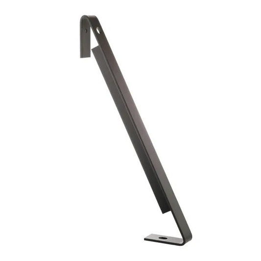Renfort vent pour poteau aluglass gris anthracite, H.49 x l.4 x P.27 cm