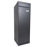 Boîte à colis normalisée la poste 1 porte extérieur RENZ Modèle l acier gris