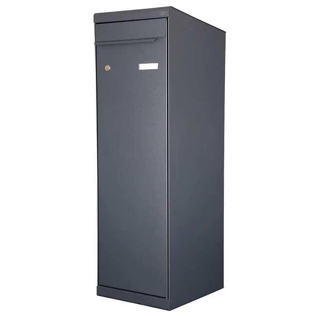 Boîte à colis normalisée la poste 1 porte extérieur RENZ Twin xl acier gris