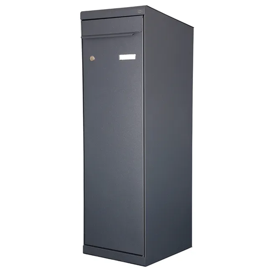 Boîte à colis normalisée la poste 1 porte extérieur RENZ Twin xl acier gris