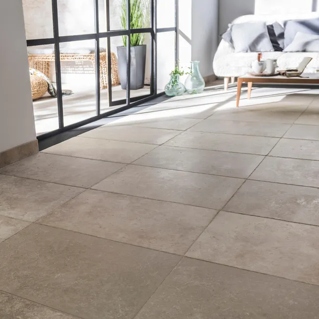 Lot de 10 plinthes, travertin, l. 8 x L. 41 cm, Ep.12 mm