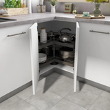 Tourniquet, etagère de coin pivotant à 360° pour meuble d'angle bas