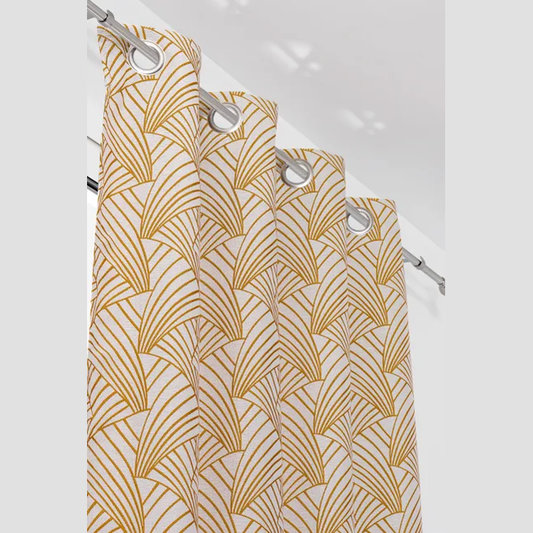 Rideau tamisant, Ardeco, jaune H.250 x l.135 cm