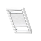 Store VELUX plissé occultant isolant manuel blanc FHC SK06, cadre gris