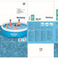 Piscine autoportante ronde Fast Set 305 x 76 cm avec filtration