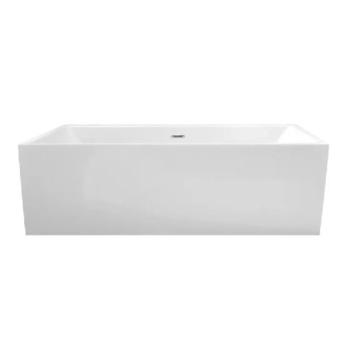 Baignoire semi-îlot l.80 x L.180 cm blanc Diana, BALNEO