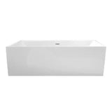 Baignoire semi-îlot l.80 x L.180 cm blanc Diana, BALNEO