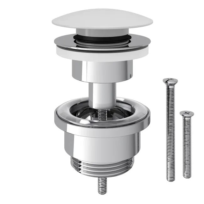 Bonde clic-clac lavabo, blanc , Diam.66 mm, EQUATION