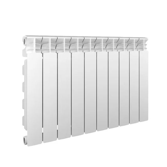 Radiateur eau chaude horizontal 1100W, l.80xH.60cm blanc EQUATION Alurad