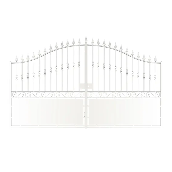 Portail acier Dargaville ½AJ l.350xH.205cm Antico+ BLC9016 liv.home