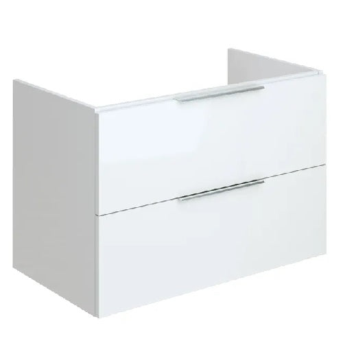 Meuble sous-vasque 2t l.79 x H.53 x P.45 cm blanc Essential