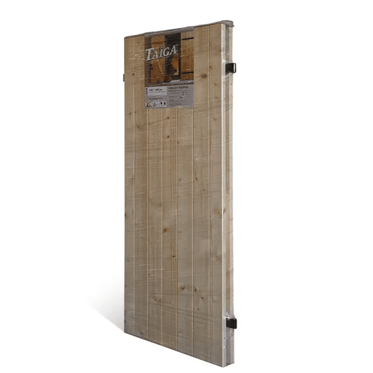 Volet battant bois prémonté Taïga, h.145 x l.120 cm, 2 vantaux