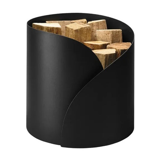 Range-bûche acier noir Petale DIXNEUF