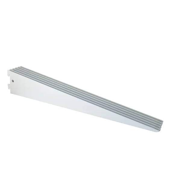 Lot de 10 consoles doubles acier verni, P.47 cm entraxe 50 mm