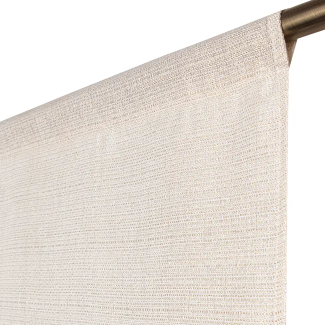 Vitrage tamisant, Lazaro, beige H.120 x l.45 cm