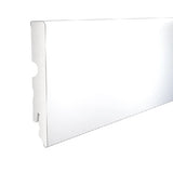 Plinthe pvc, blanc, H. 9.8 x L. 2.4 m, Ep.15 mm ARTENS, résistant à l'eau