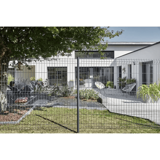 Grillage rigide Naterial gris anthracite H.1.5 x L.2.5 m, maille 200x55 mm