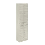 Colonne 4p/1t l.50 x H.186.5 x P.30.5 cm blanc Galice