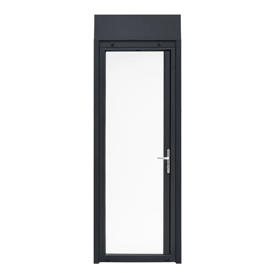 Pte fenêtre av. volet roul. alu Essentiel H.215xl.90cm gris ant. 1 vt tirant D